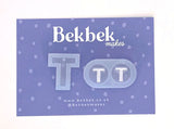 Alphabet reusable silicone mould - Pendant and stud size