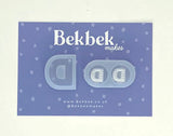 Alphabet reusable silicone mould - Pendant and stud size