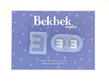 Alphabet reusable silicone mould - Pendant and stud size