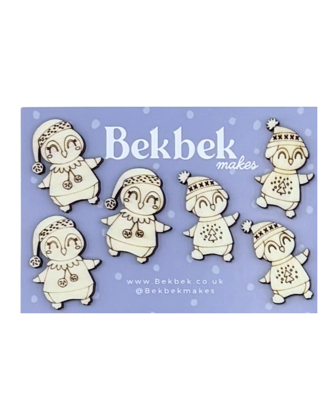 Penguin Mix Wooden Shapes