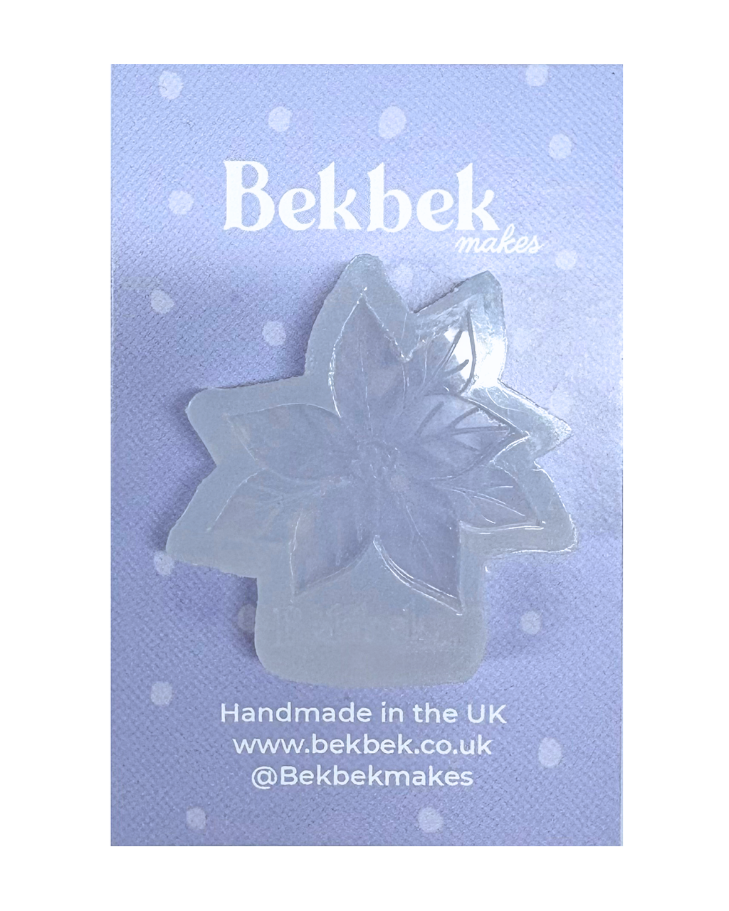 Poinsettia Christmas Flower Layered Reusable Silicone Mould -  3 Sizes