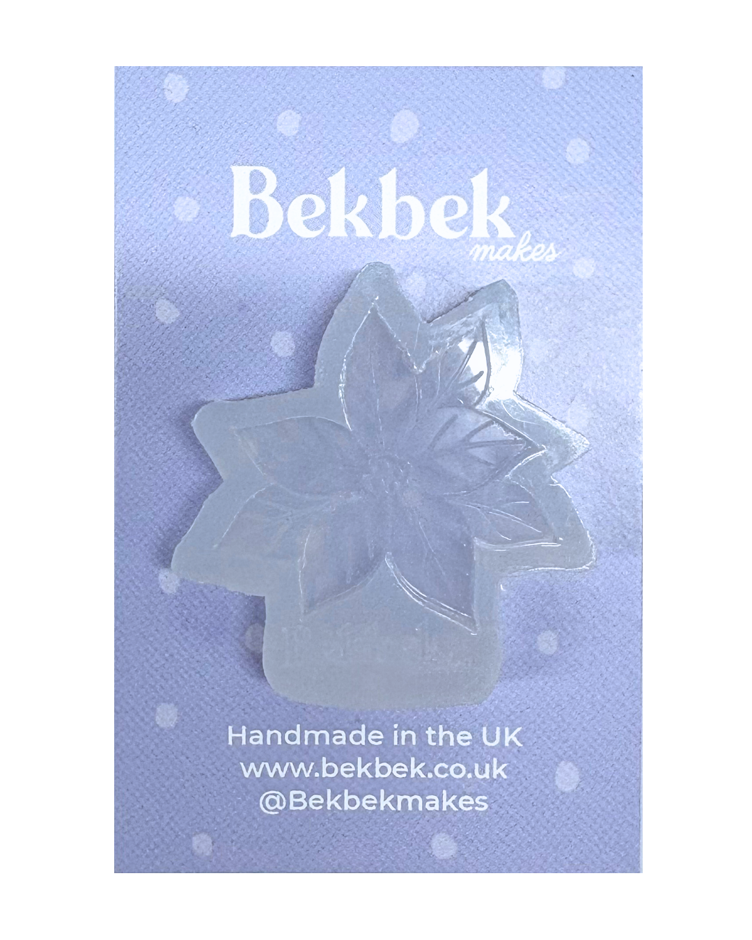 Poinsettia Christmas Flower Layered Reusable Silicone Mould -  3 Sizes