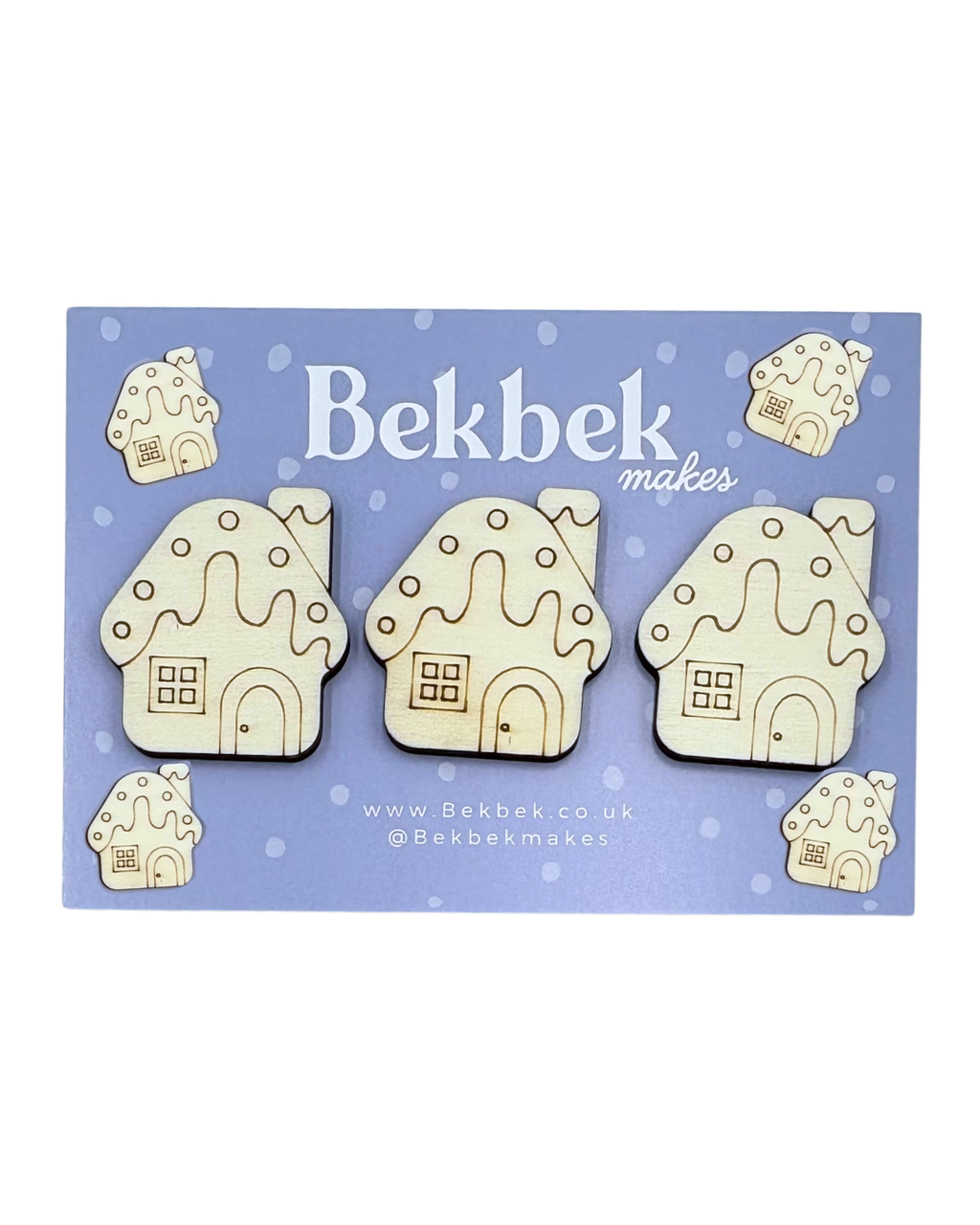 Gingerbread House Mix Wooden Shapes