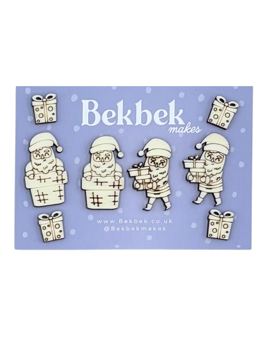 Santa Mix Wooden Shapes