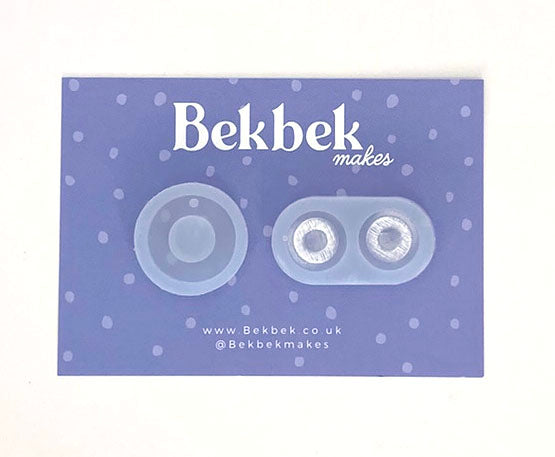 Alphabet reusable silicone mould - Pendant and stud size