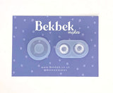 Alphabet reusable silicone mould - Pendant and stud size