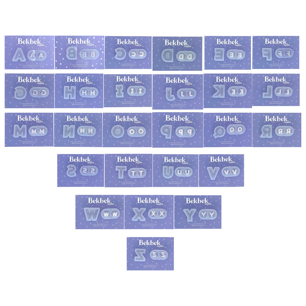 Alphabet silicone mould