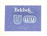 Alphabet reusable silicone mould - Pendant and stud size