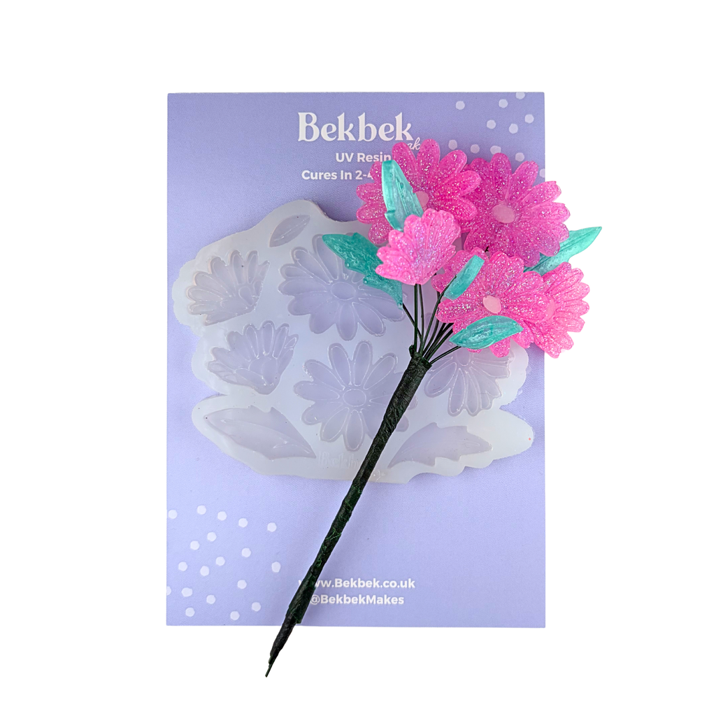 Large Floral Daisy Bouquet Silicone Mould