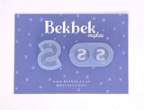 Alphabet reusable silicone mould - Pendant and stud size