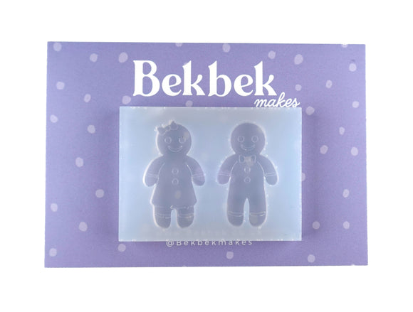 Gingerbread Characters Reusable Silicone Mould