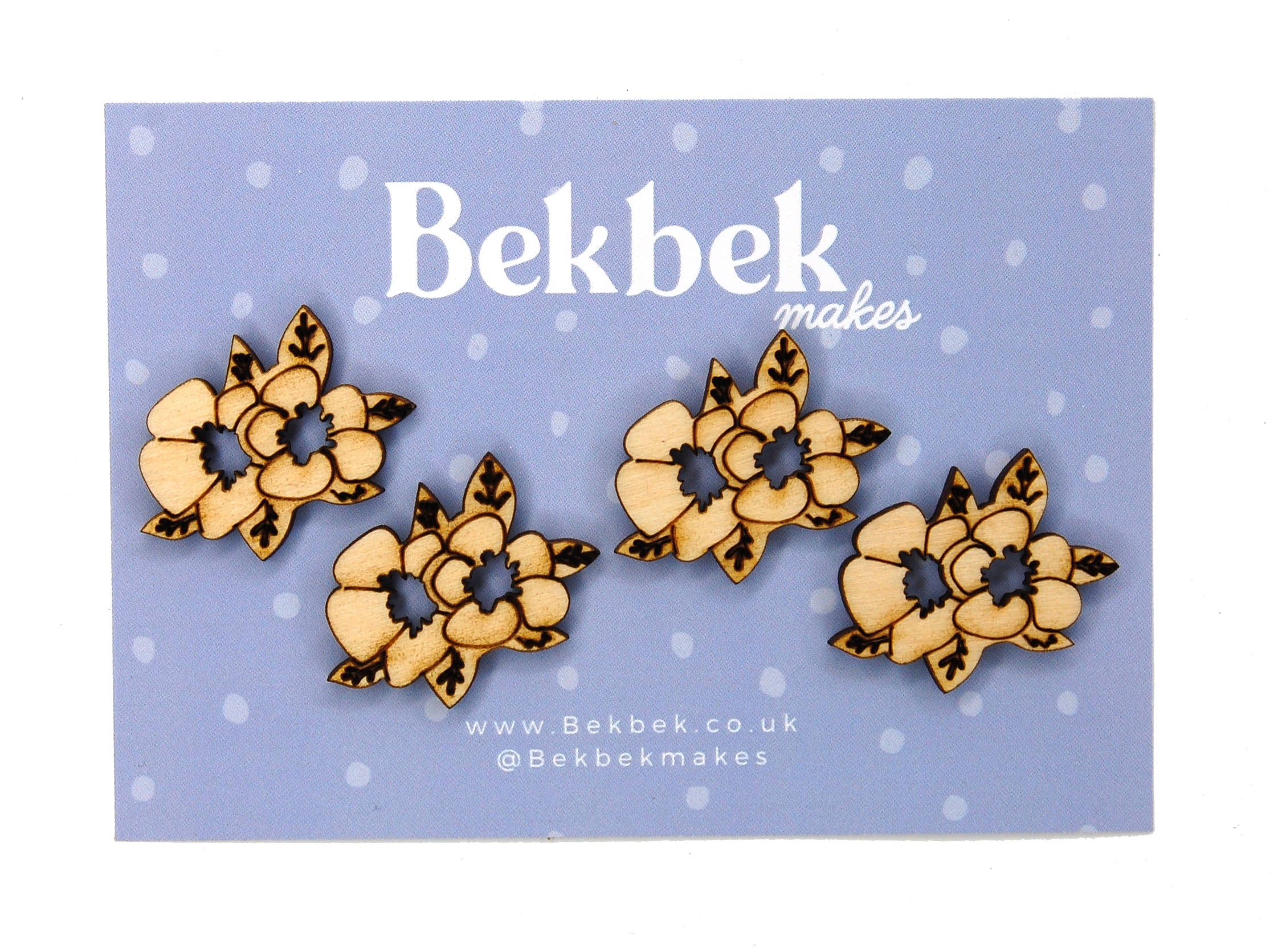 Flowers Wooden Shapes