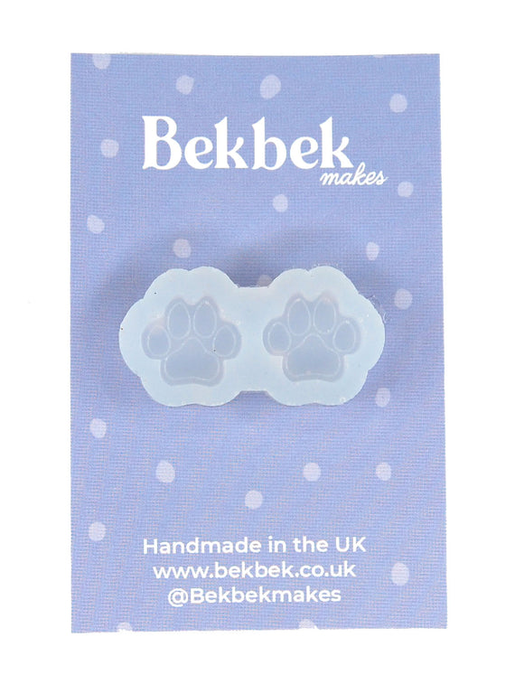 Paw Prints Small - Earrings (Dog or Cat) Reusable Silicone Mould