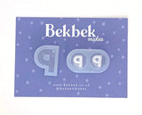 Alphabet reusable silicone mould - Pendant and stud size