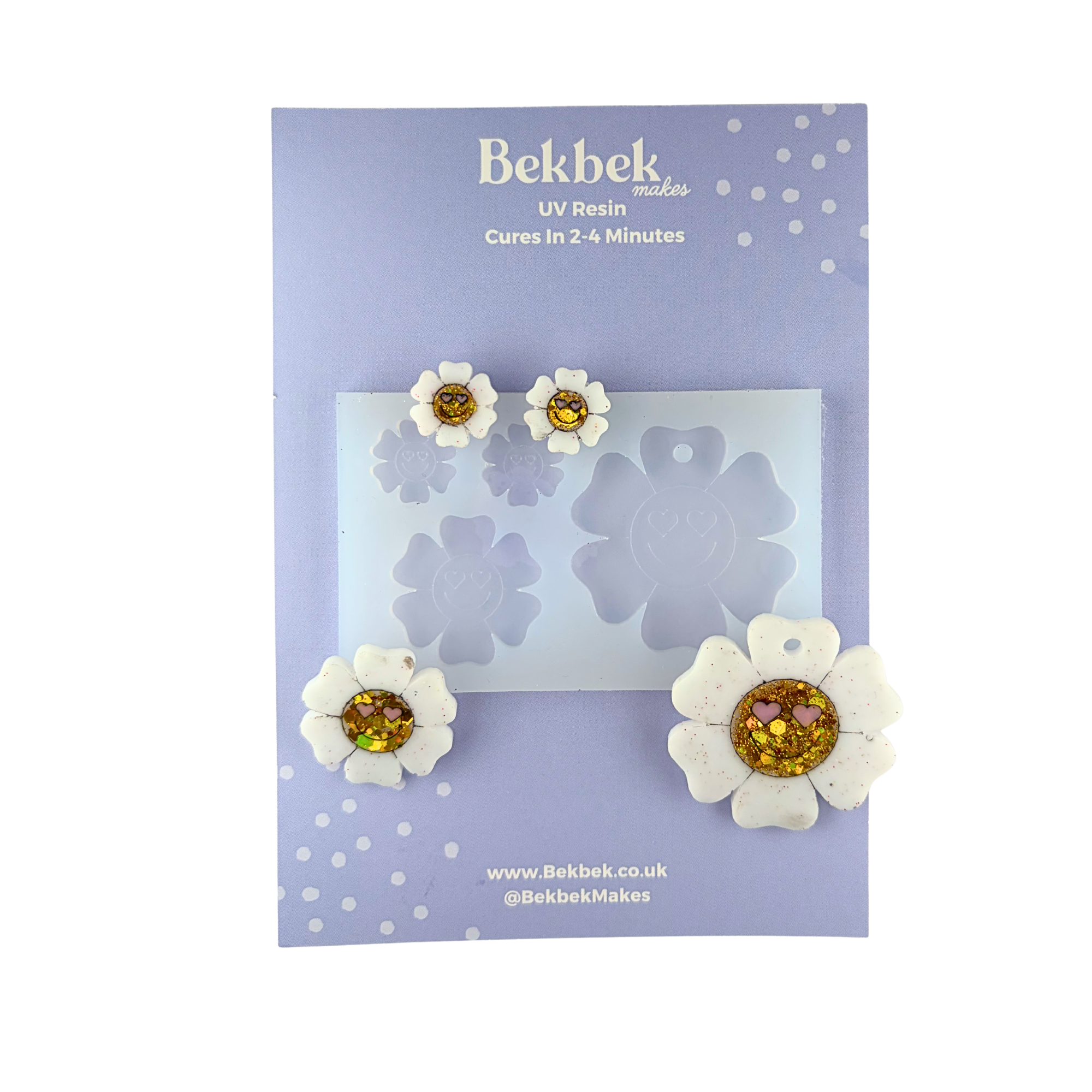 Happy Hippy Flowers Silicone Mould
