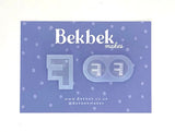 Alphabet reusable silicone mould - Pendant and stud size