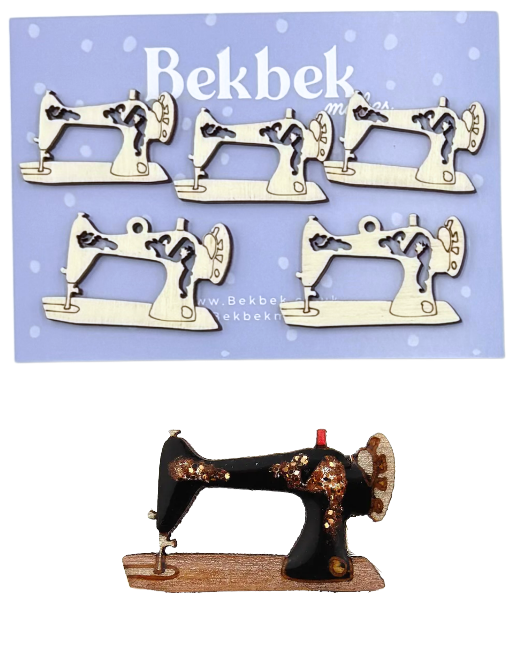 Sewing Machine Wooden Shapes