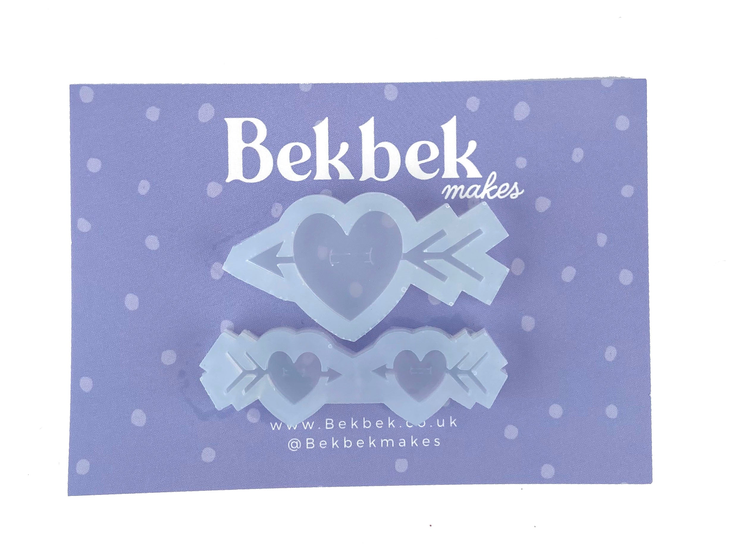 Valentines Heart & Arrow Reusable Silicone Moulds