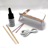 UV Lamp Bundle - Lamp, 25ml UV Resin/ Glaze, 2 x wooden sticks