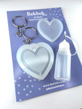 Heart Shaker Keyring mini Kit Reusable Silicone Mould