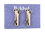 Alphabet Sparkle Keyring Wooden Blanks