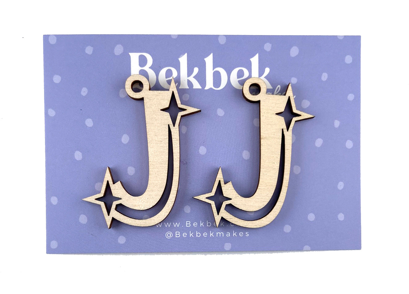 Alphabet Sparkle Keyring Wooden Blanks