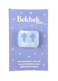 Toadstool Mushroom Reusable Silicone Mould - Earrings & Pin Sizes