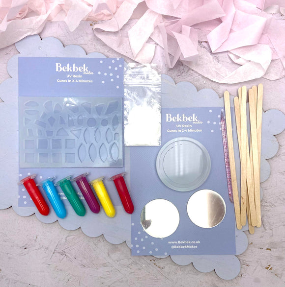 Barcelona Inspired Mosaic Pocket Mirror Kit