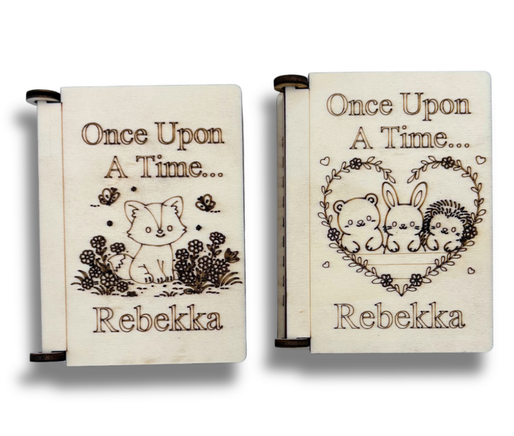 little box you can personalise with name and title