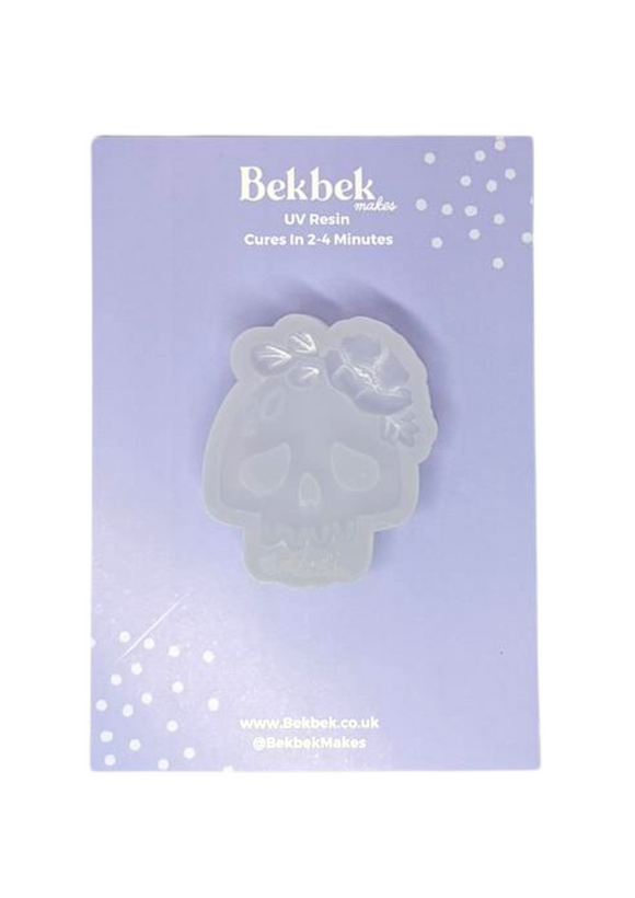 Floral Skull Reusable Silicone Mould