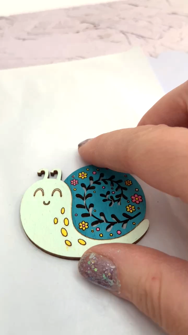 Snail Card Embellishments/ Jewellery Blanks
