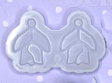Stained Glass Style Tulip  Reusable Drop Silicone Mould - Mould Only