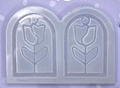 Stained Glass Style Tulip Frame Reusable Silicone Mould - Mould Only