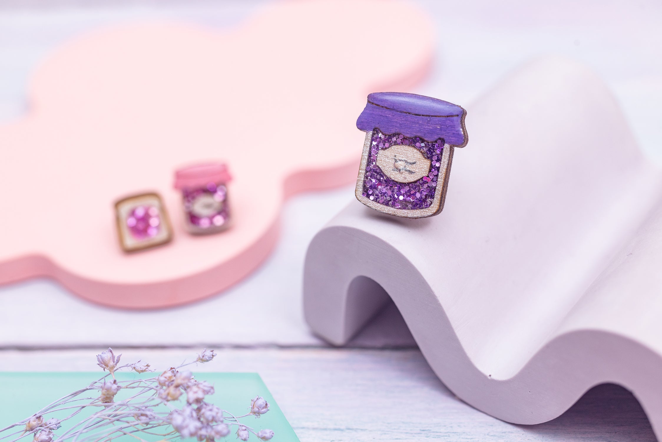 Blackcurrant Jam Pin Badge