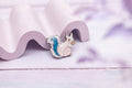 Grey Squirrel Pin Badge