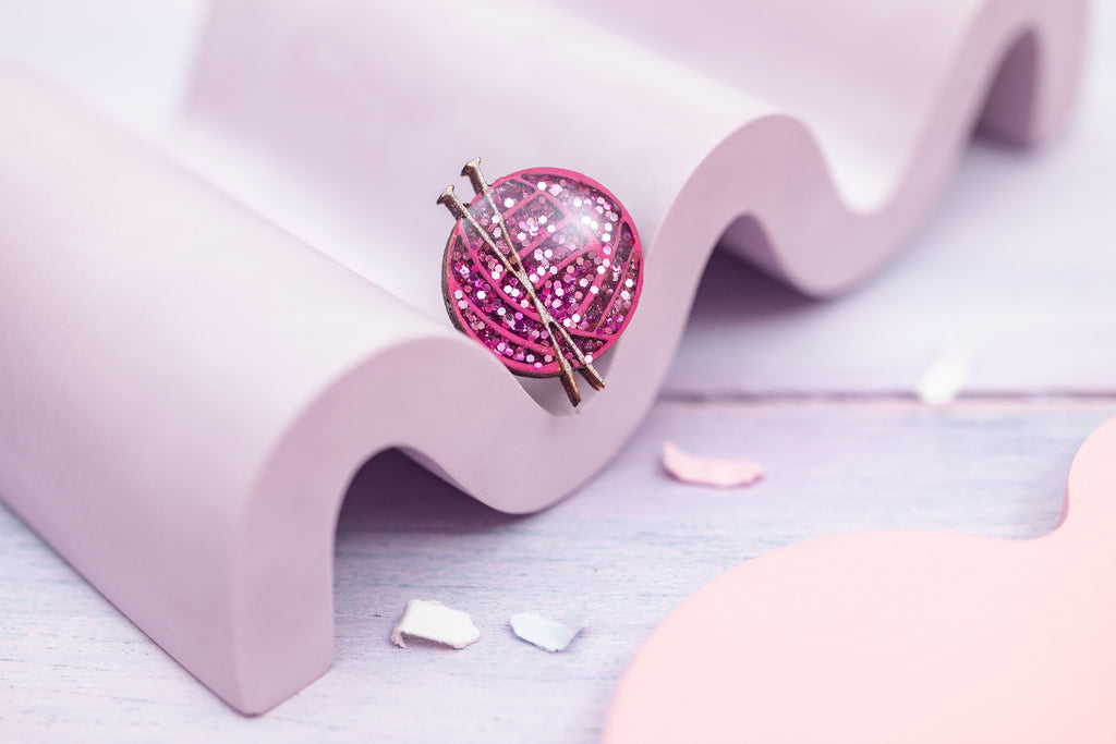 Ball of Wool Pin Badge