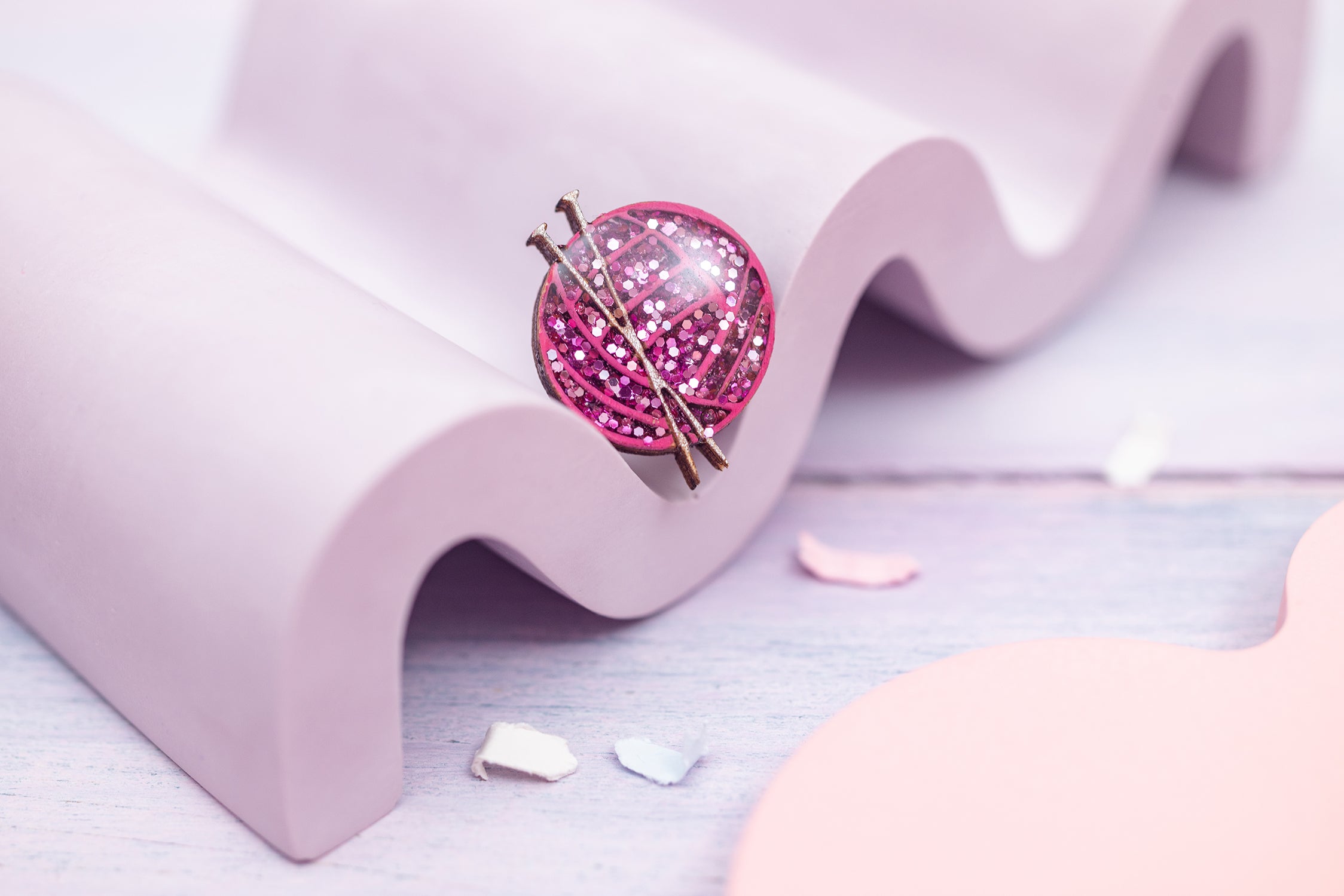 Ball of Wool Pin Badge