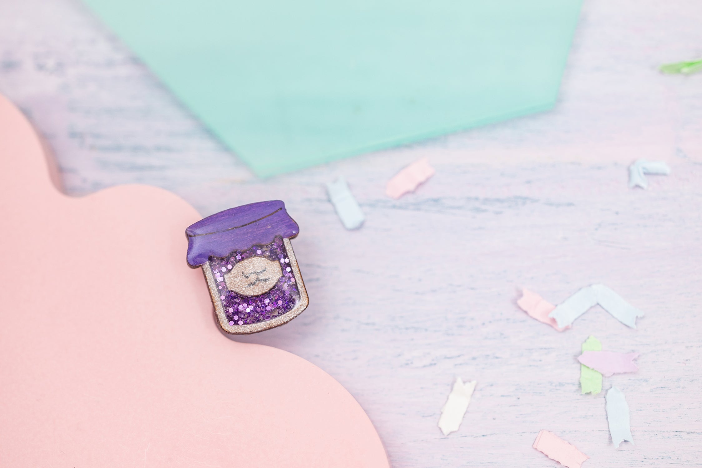 Blackcurrant Jam Pin Badge