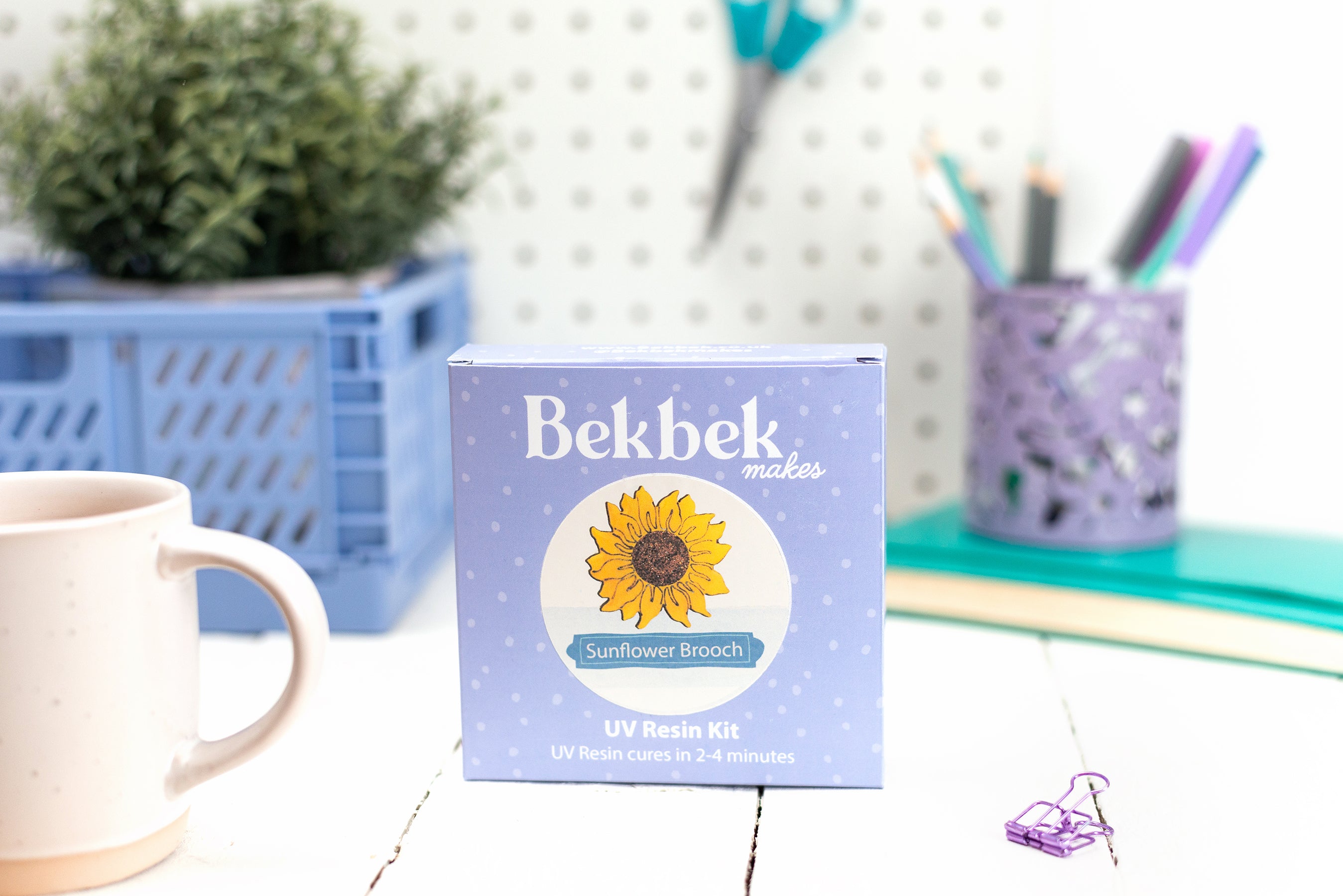 Sunflower Brooch UV Resin Kit