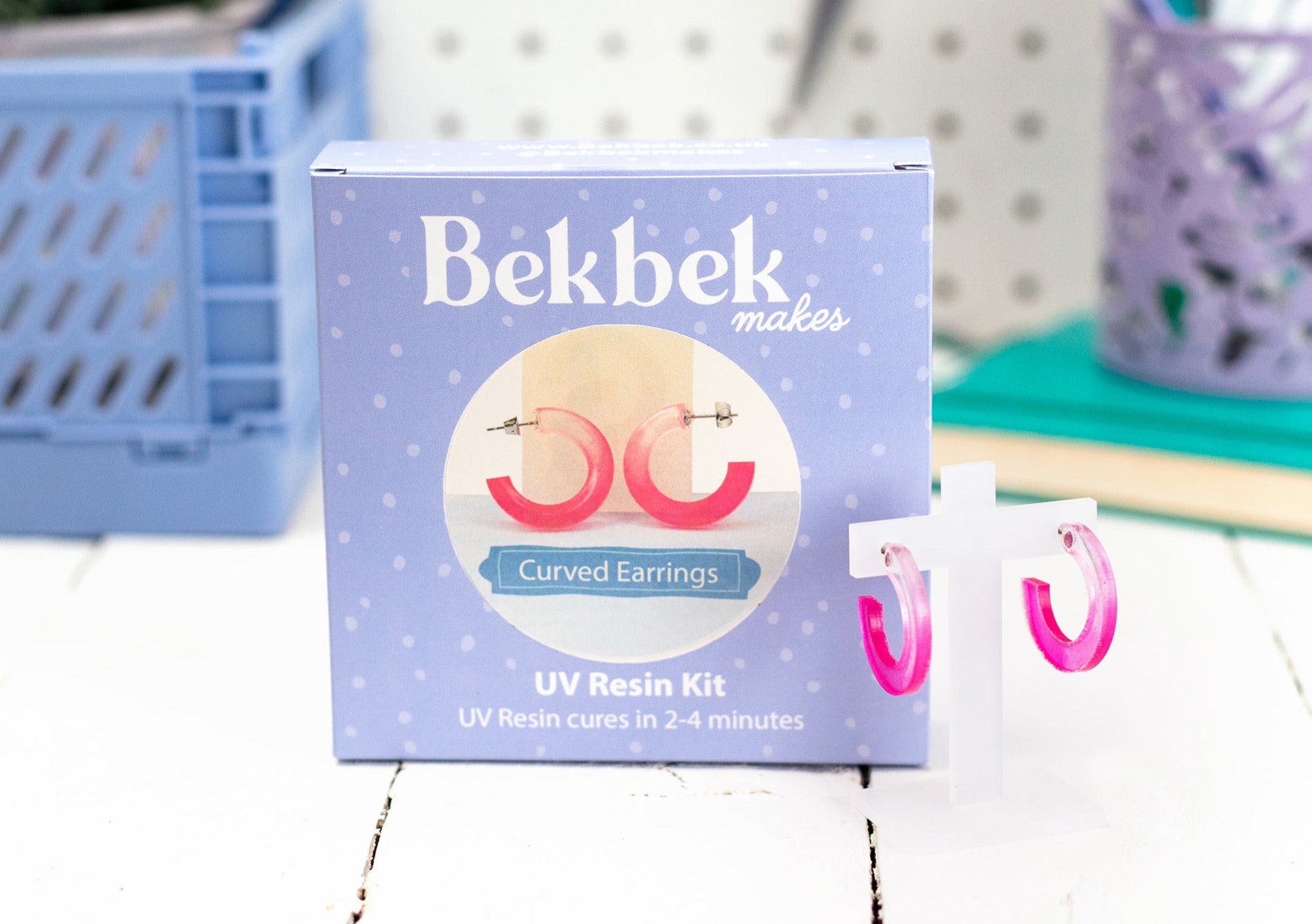 Curved Earrings UV Resin Kit
