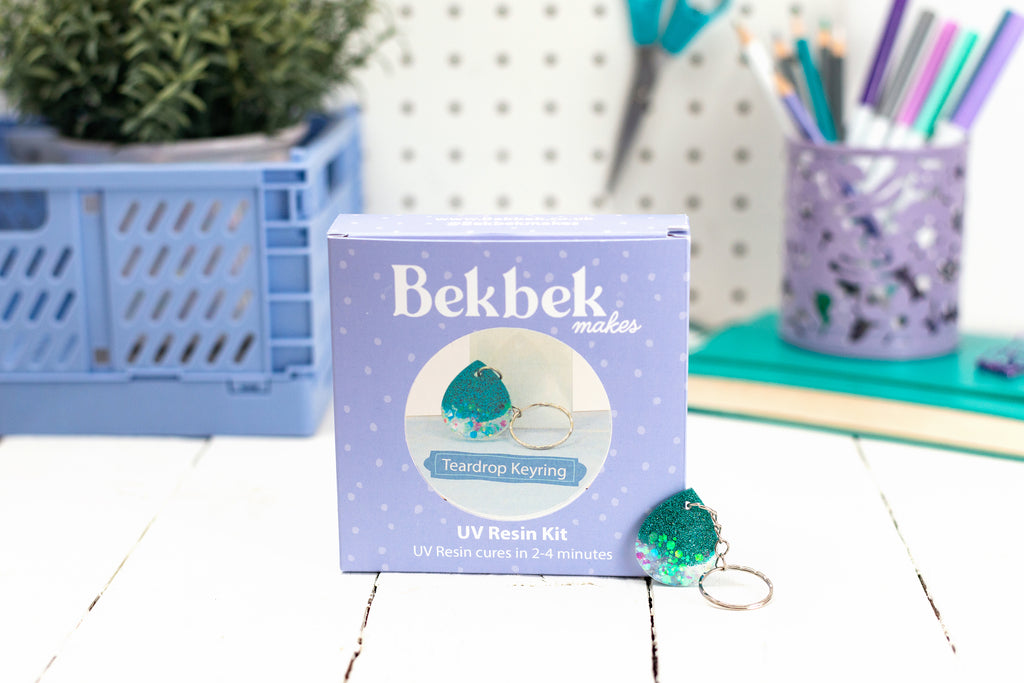 Teardrop Keyring UV Resin Kit
