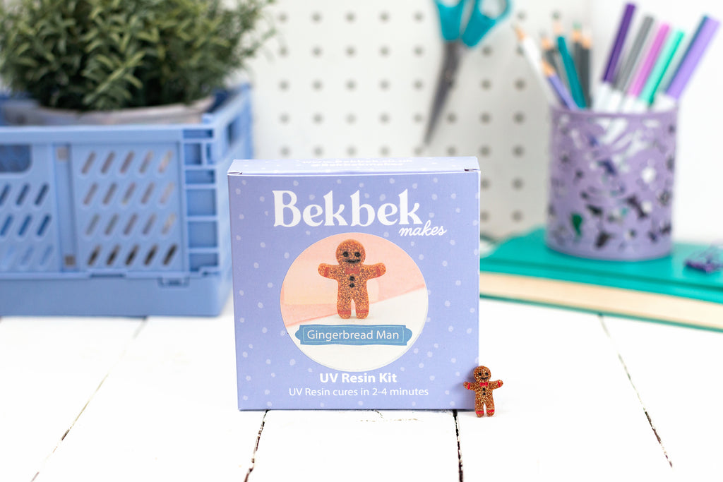 Gingerbread Man Pin UV Resin Kit