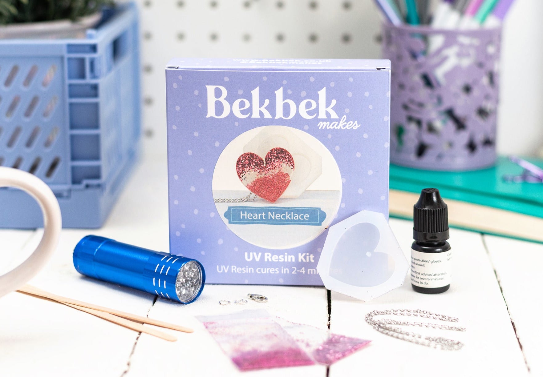 Heart Necklace UV Resin Kit