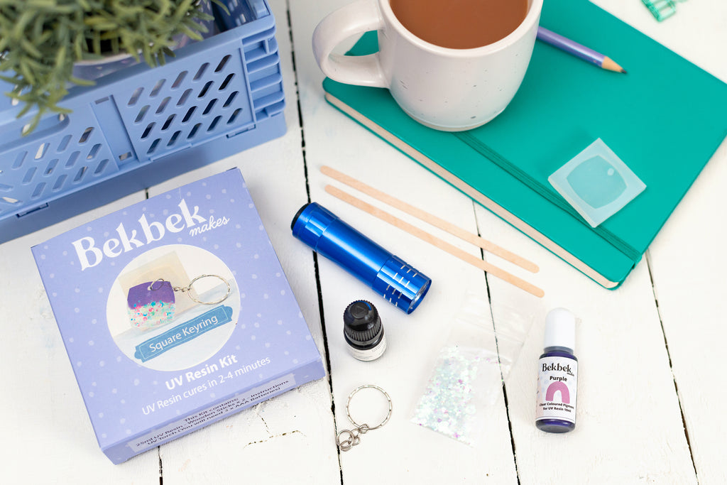 Square Keyring UV Resin Kit