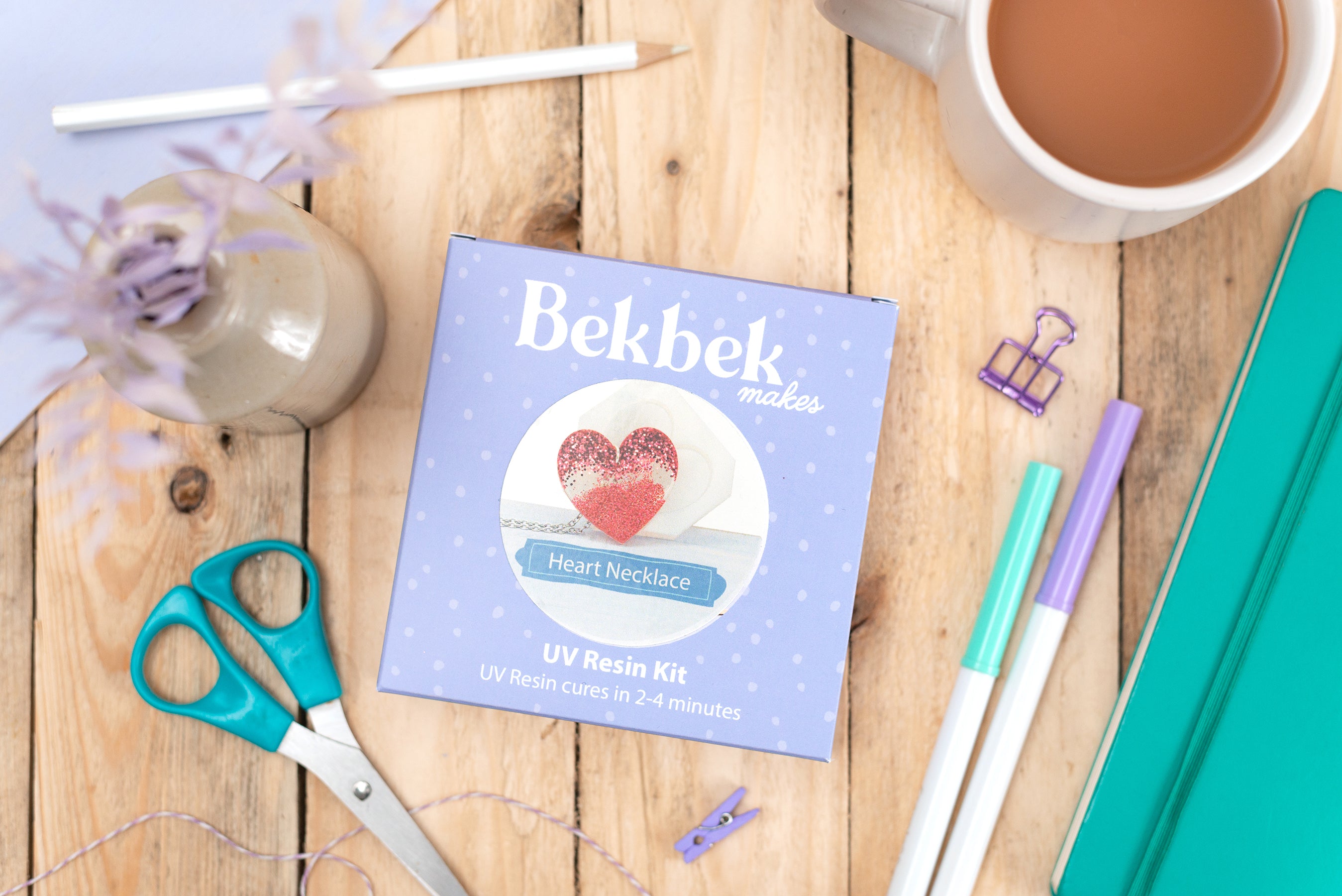 Heart Necklace UV Resin Kit