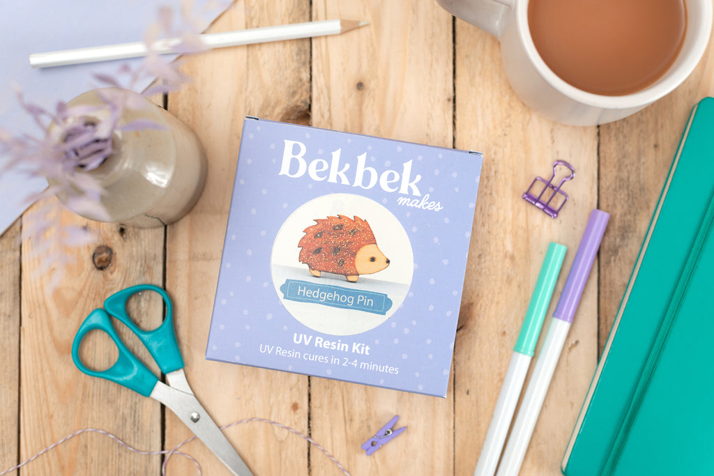 Hedgehog Pin UV Resin Kit
