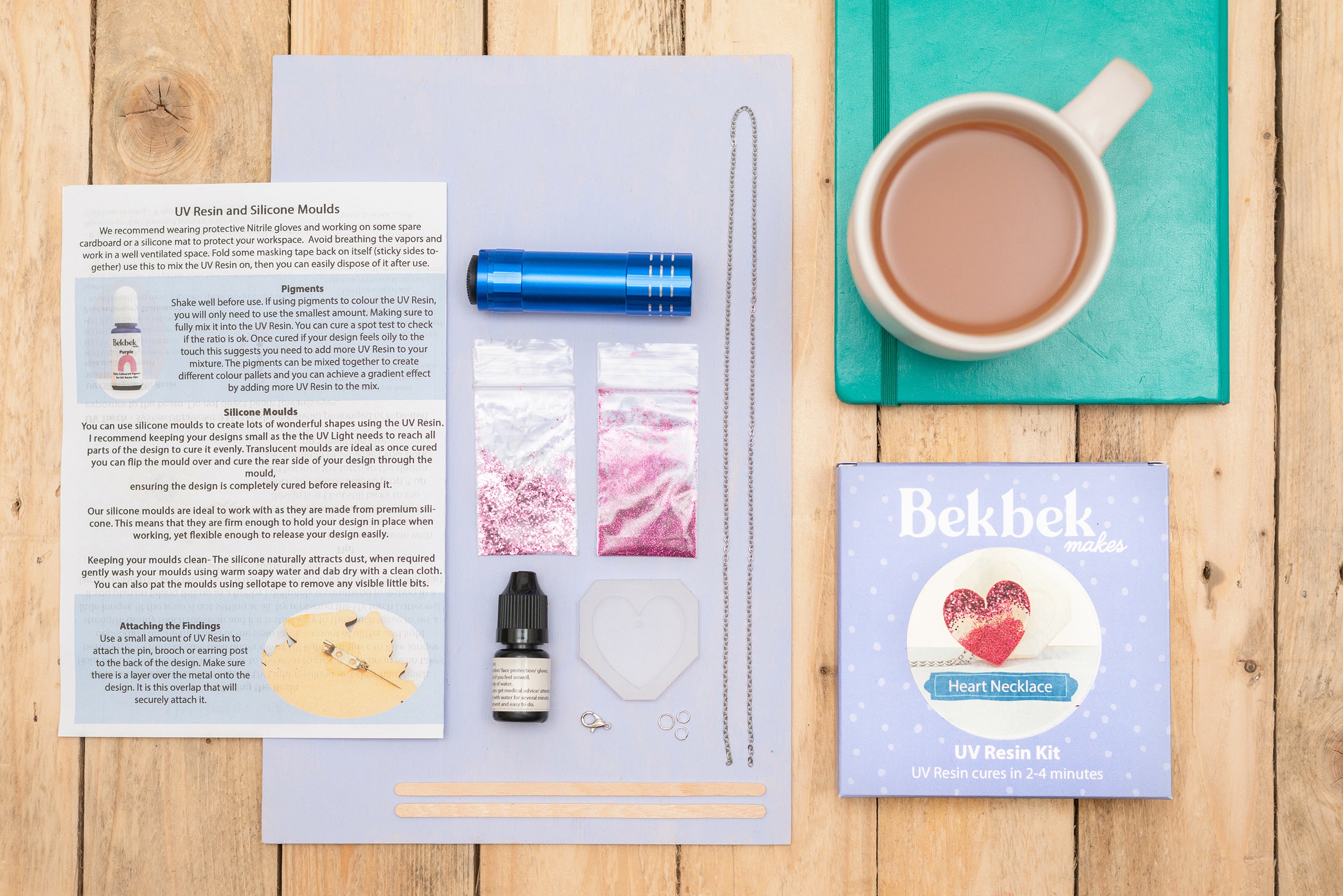 Heart Necklace UV Resin Kit