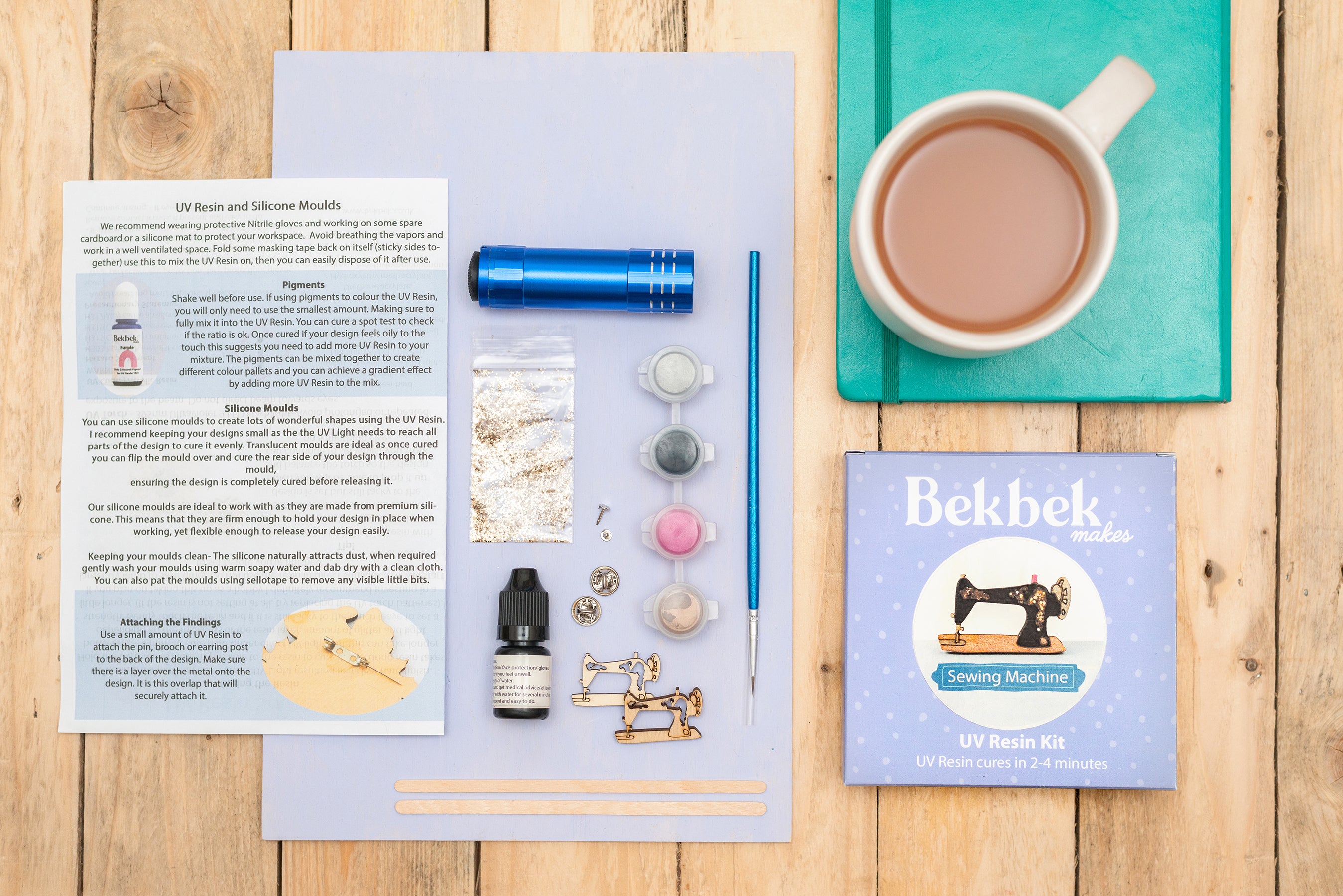 Sewing Machine Pin UV Resin Kit