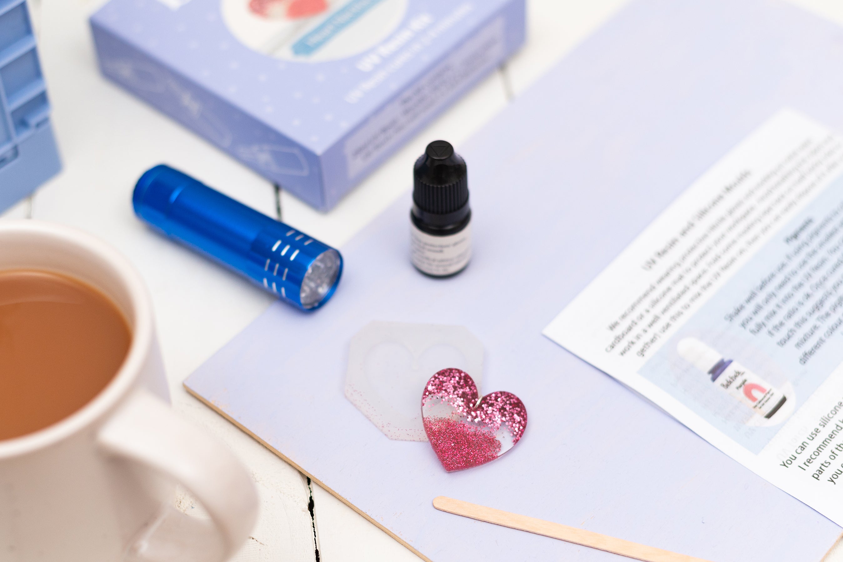 Heart Necklace UV Resin Kit