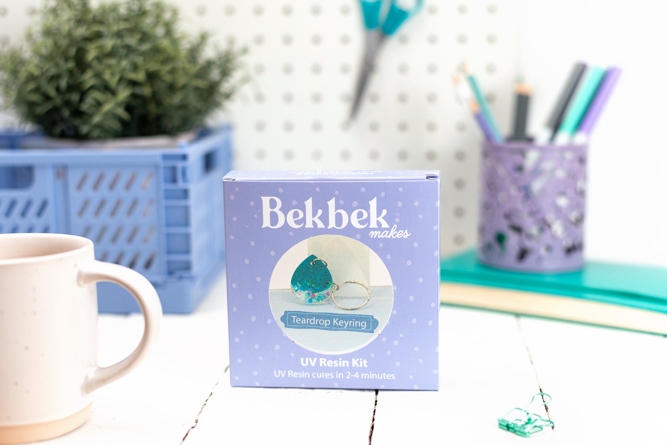Teardrop Keyring UV Resin Kit
